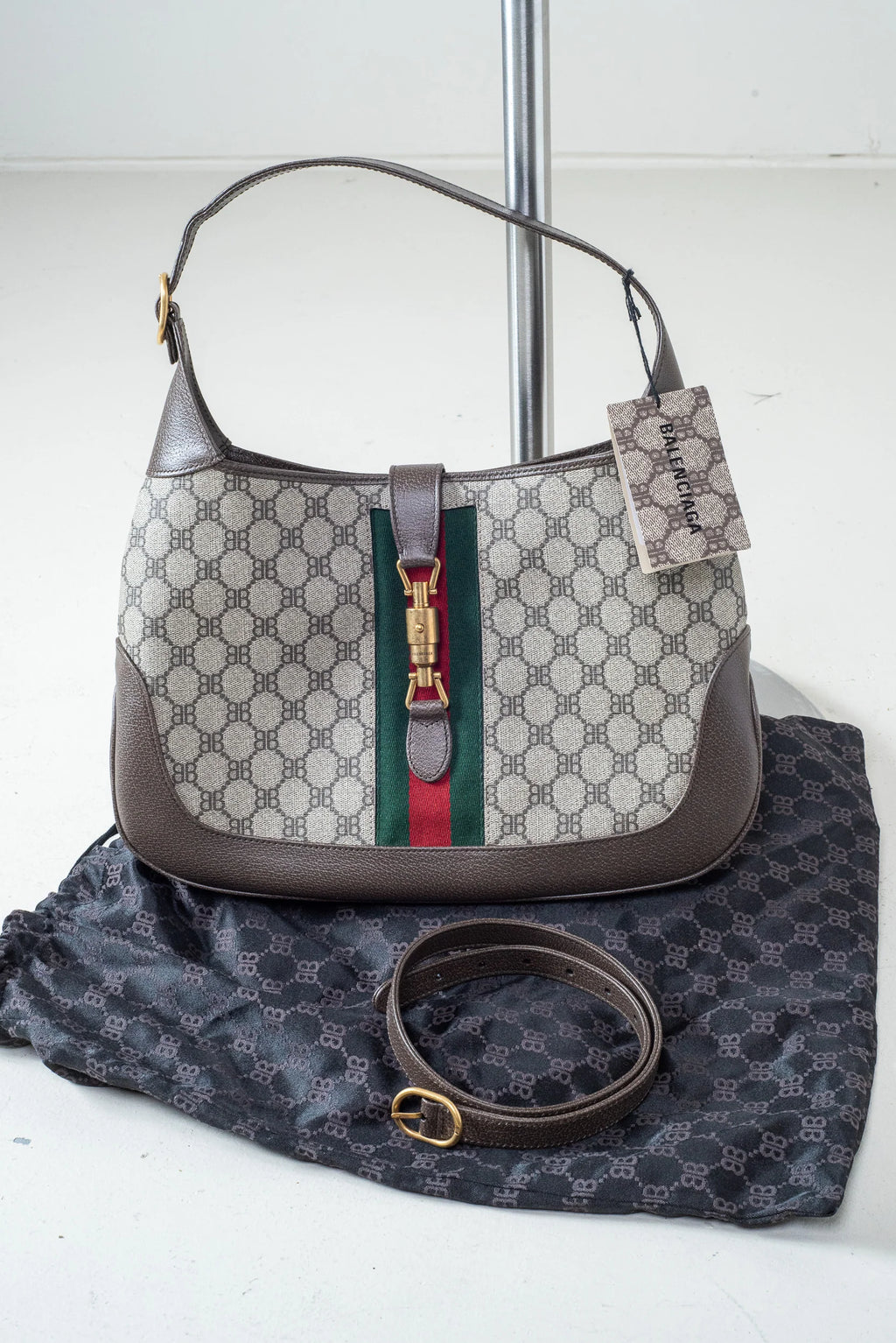 Gucci x Balenciaga Jackie Hobo Bag Coeur Cult Core