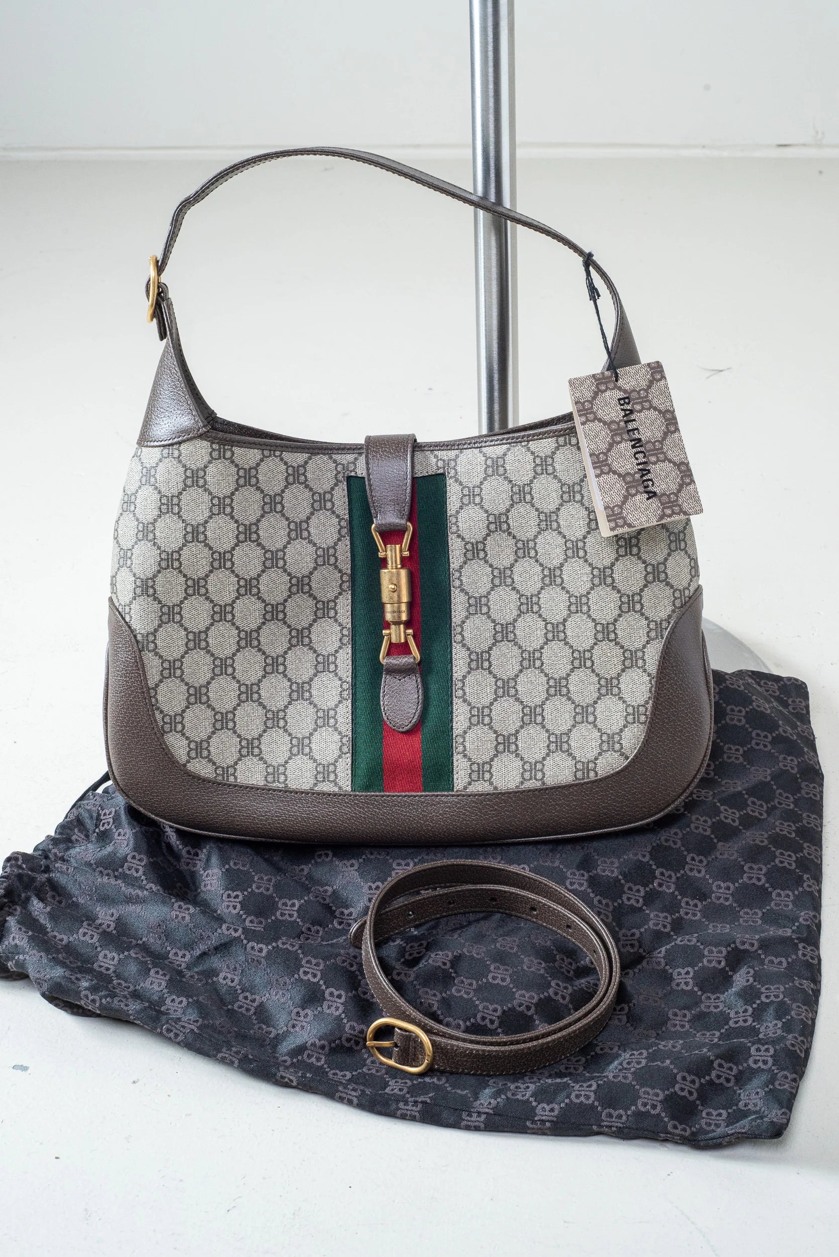 Gucci x Balenciaga Jackie Hobo Bag Coeur Cult Core