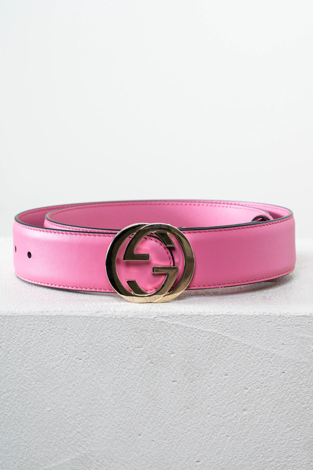 Pink Metal GG Marmont Belt Coeur Cult Core