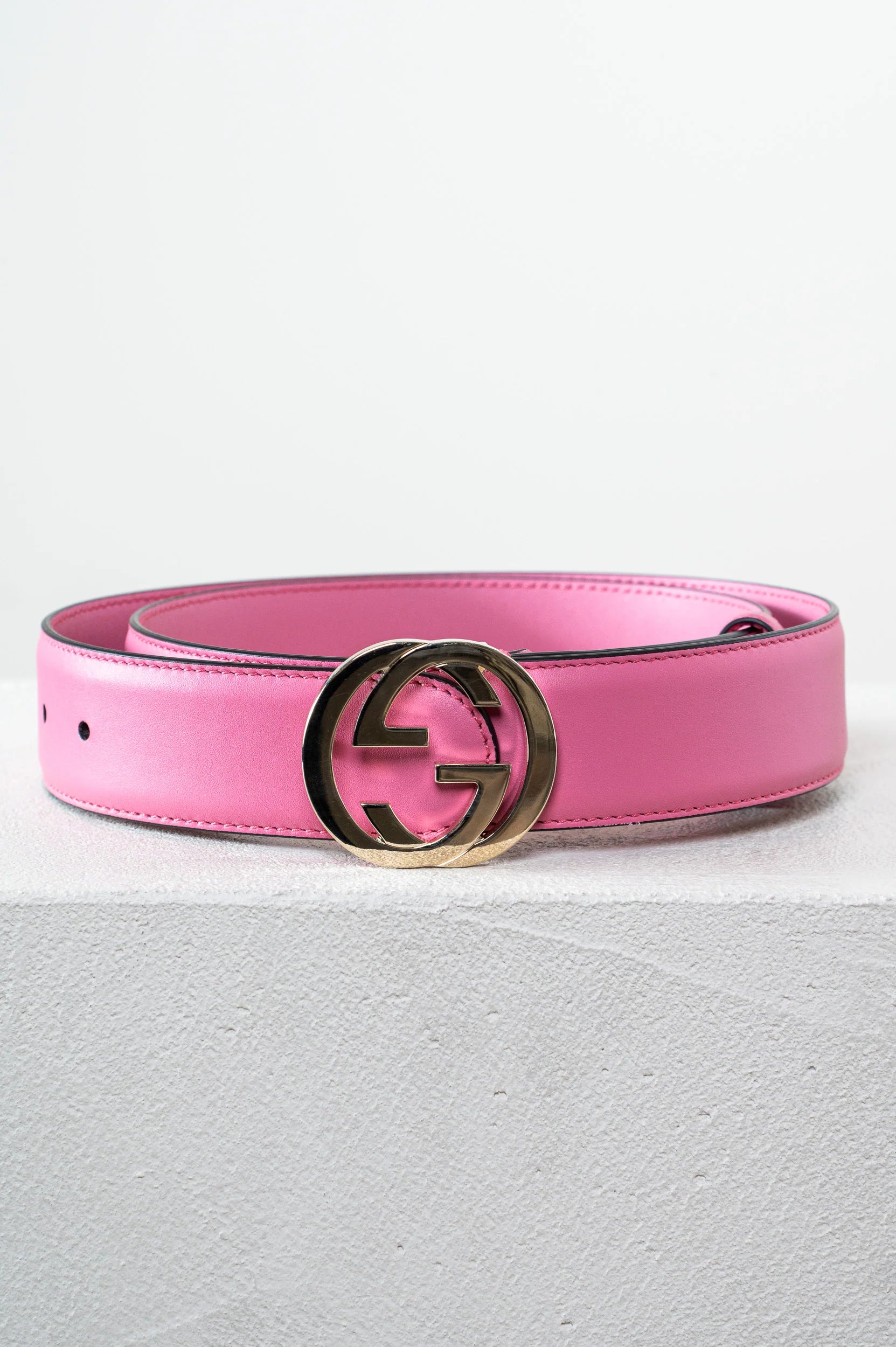 Pink Metal GG Marmont Belt Coeur Cult Core