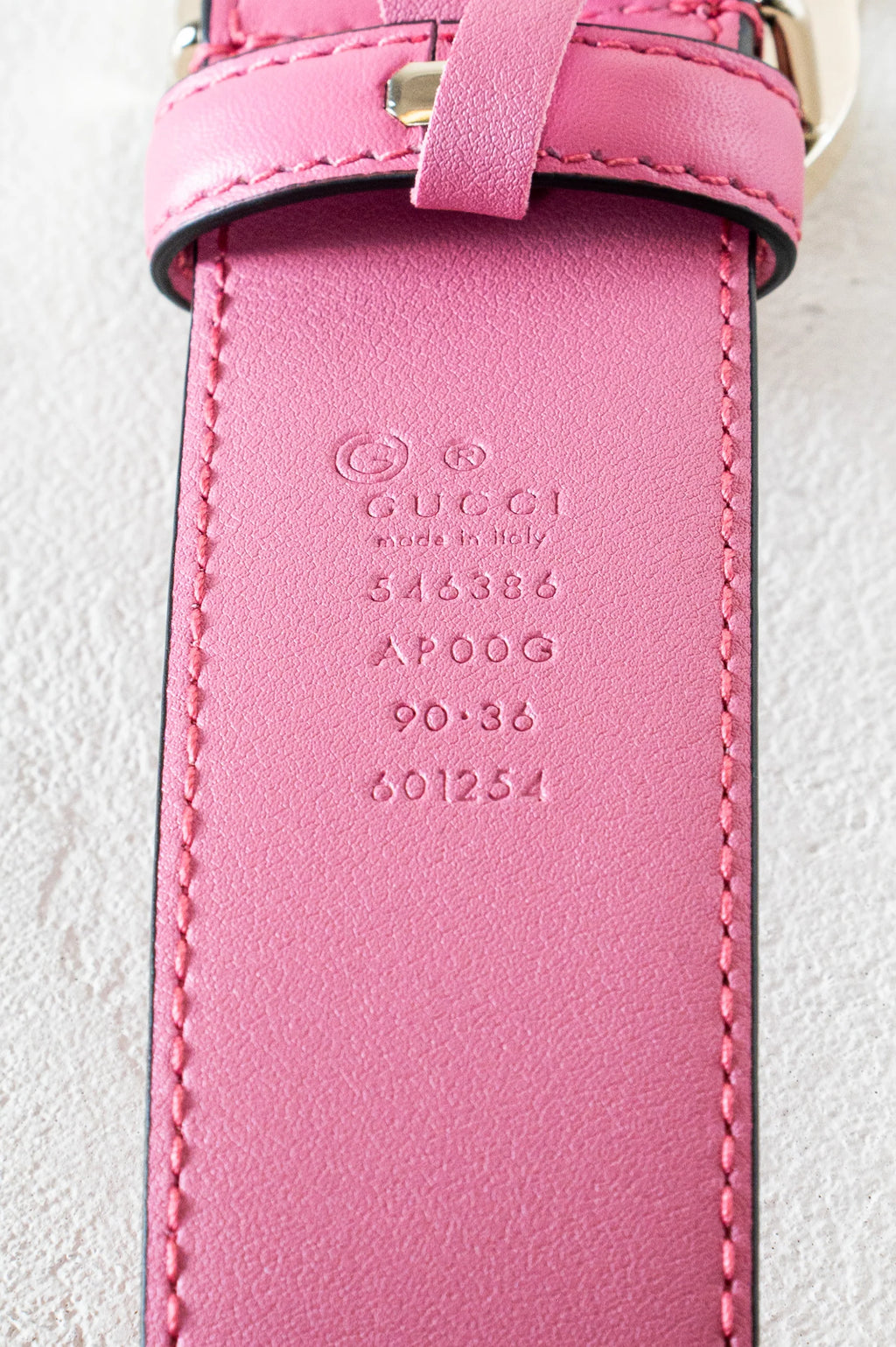 Pink Metal GG Marmont Belt Coeur Cult Core