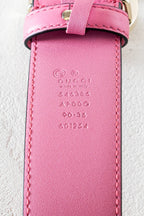 Pink Metal GG Marmont Belt Coeur Cult Core
