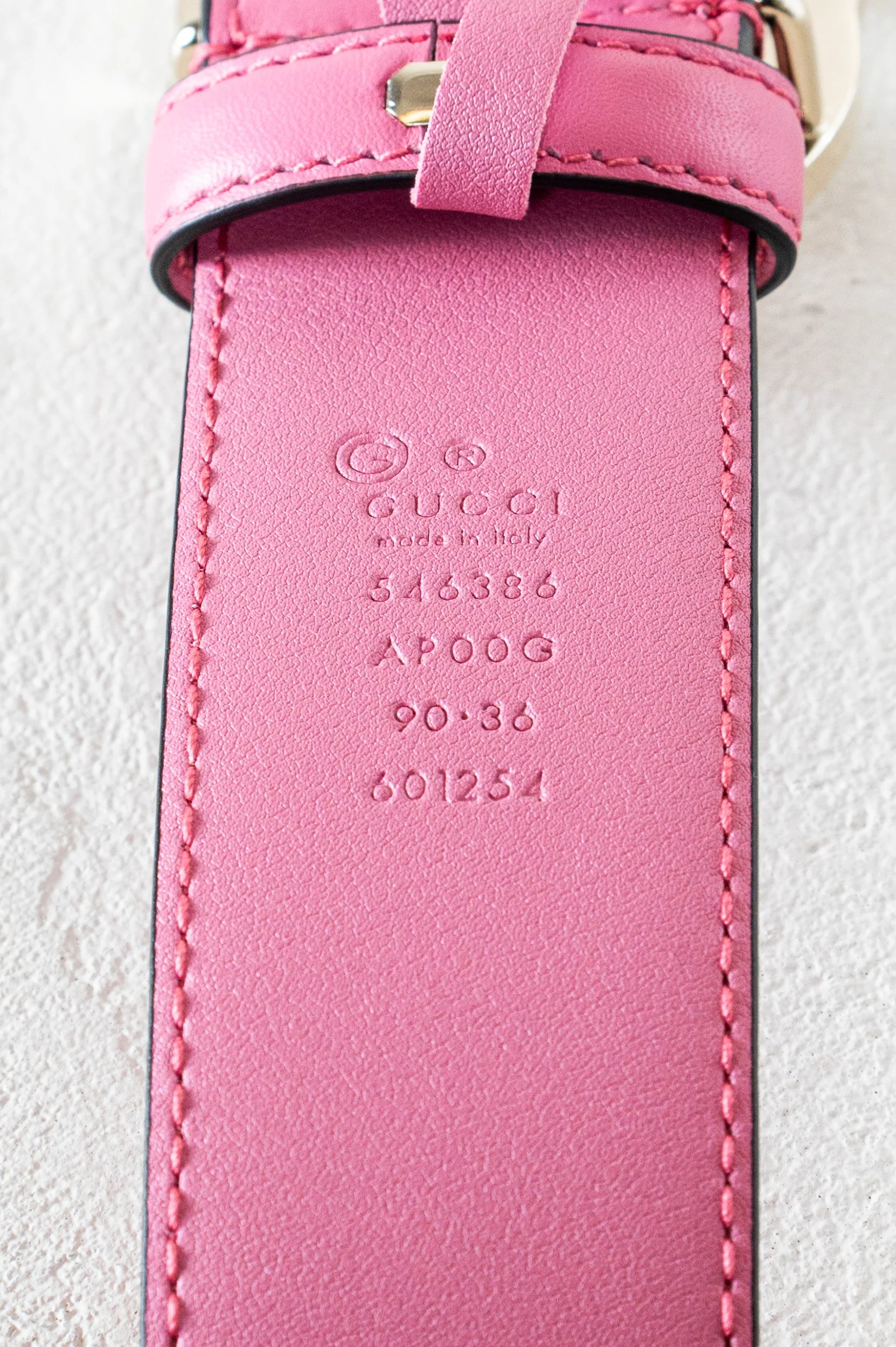 Pink Metal GG Marmont Belt Coeur Cult Core