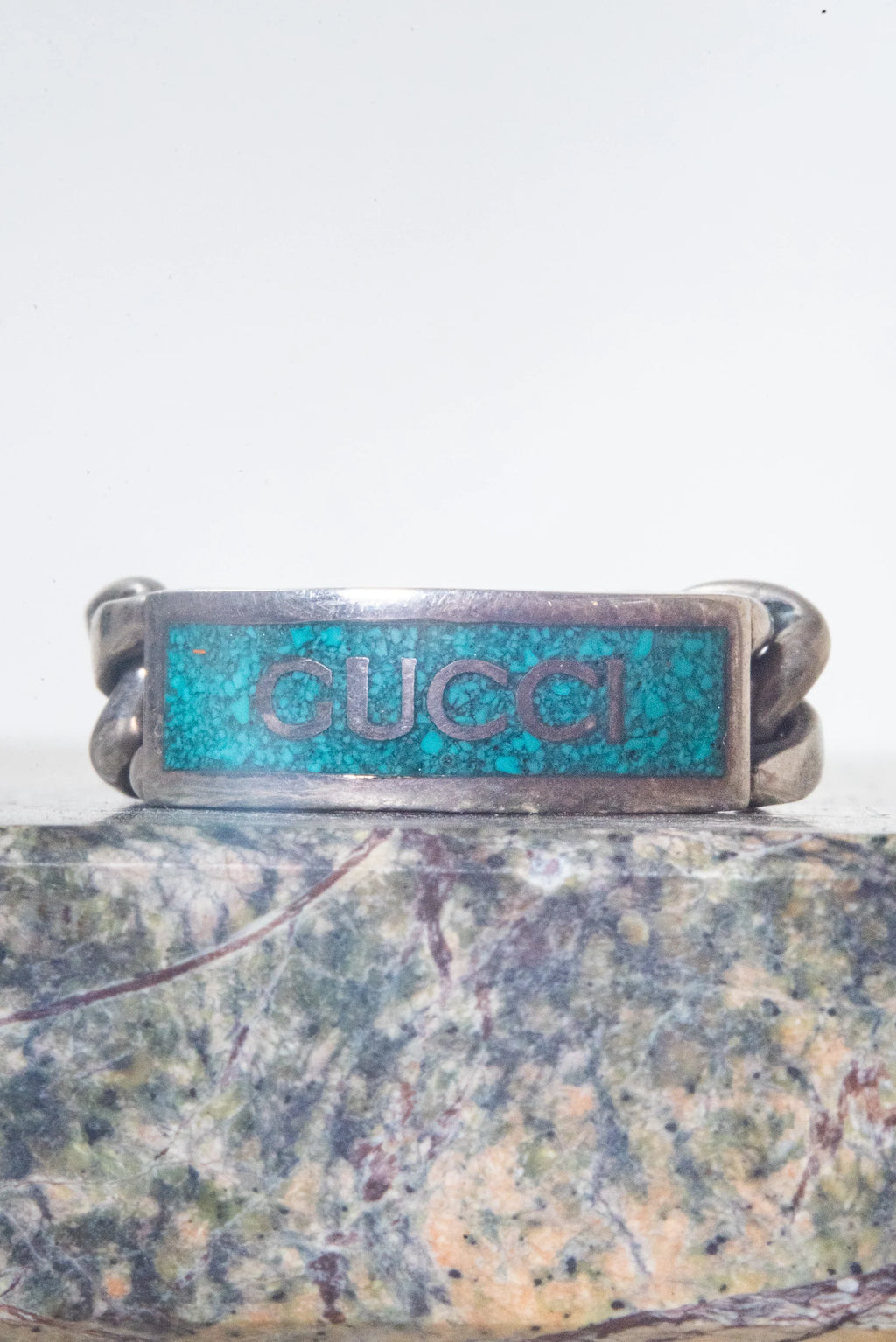 Silver Turquoise Silver Chain Ring (8 US/16) Coeur Cult Core