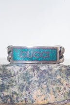 Silver Turquoise Silver Chain Ring (8 US/16) Coeur Cult Core