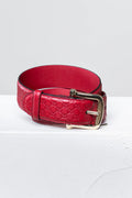 Dark Red Micro GG Belt Coeur Cult Core