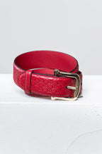 Dark Red Micro GG Belt Coeur Cult Core