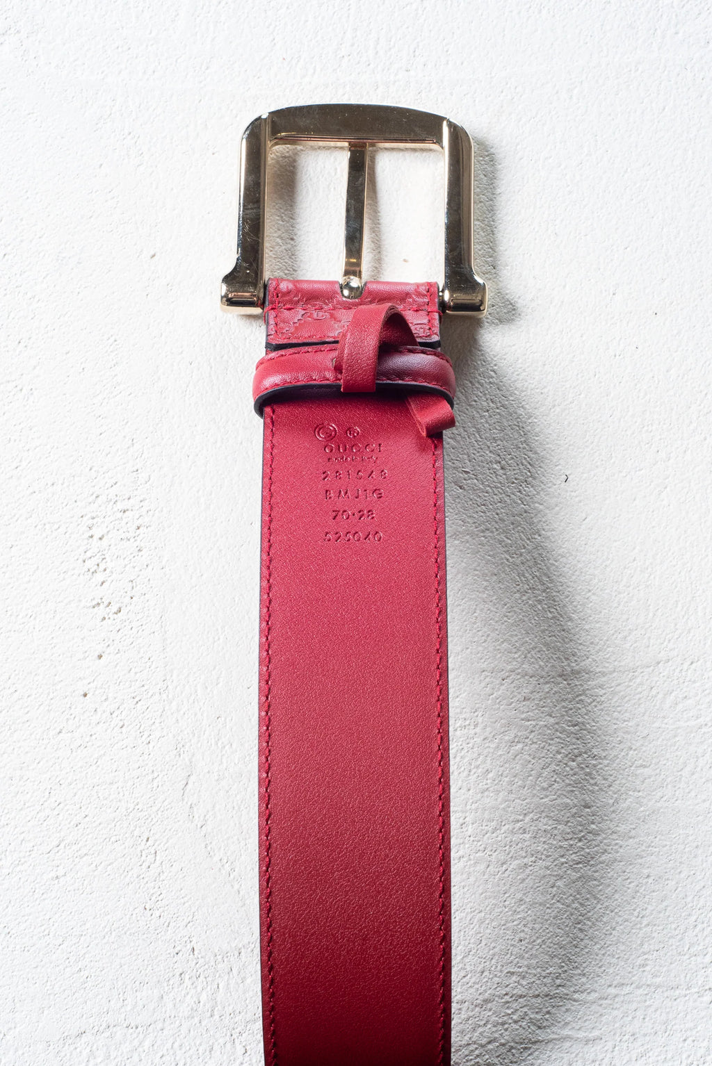 Dark Red Micro GG Belt Coeur Cult Core