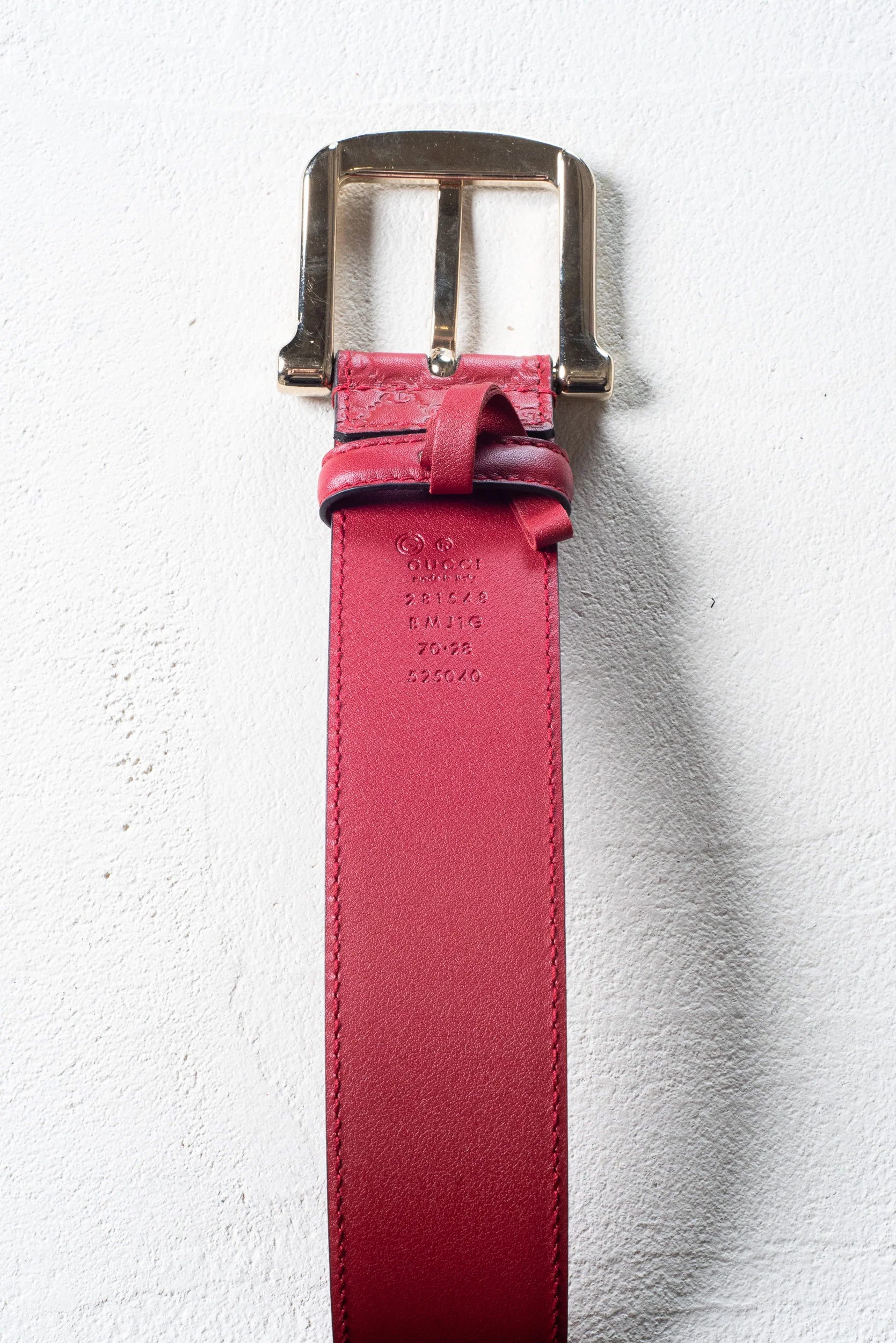 Dark Red Micro GG Belt Coeur Cult Core