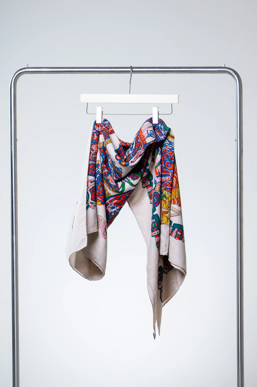 Sous L'Egide de Mars Cashmere Silk Shawl Scarf Coeur Cult Core