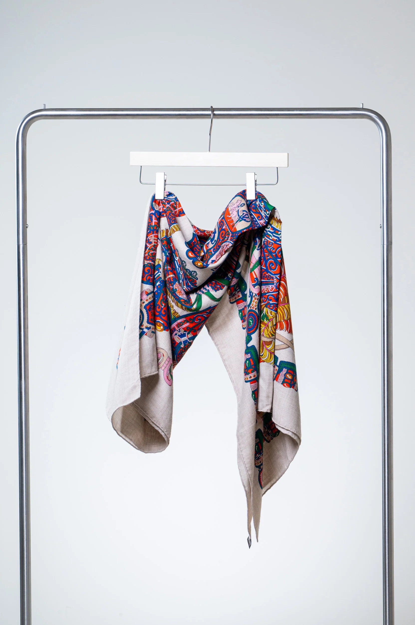 Sous L'Egide de Mars Cashmere Silk Shawl Scarf Coeur Cult Core