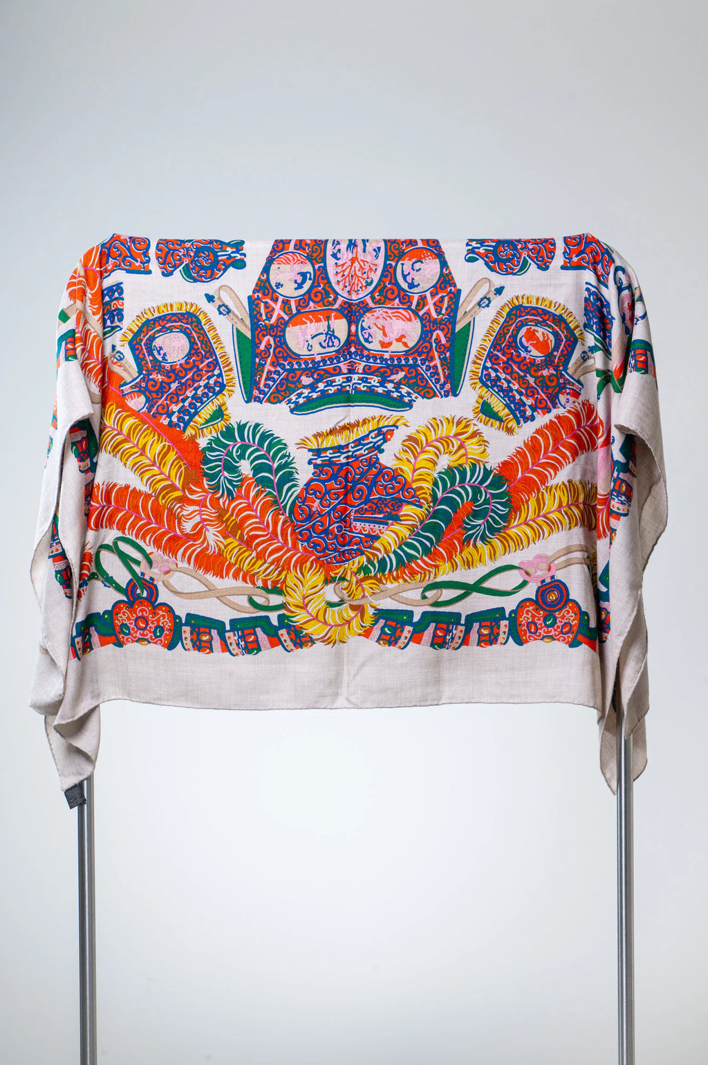 Sous L'Egide de Mars Cashmere Silk Shawl Scarf Coeur Cult Core