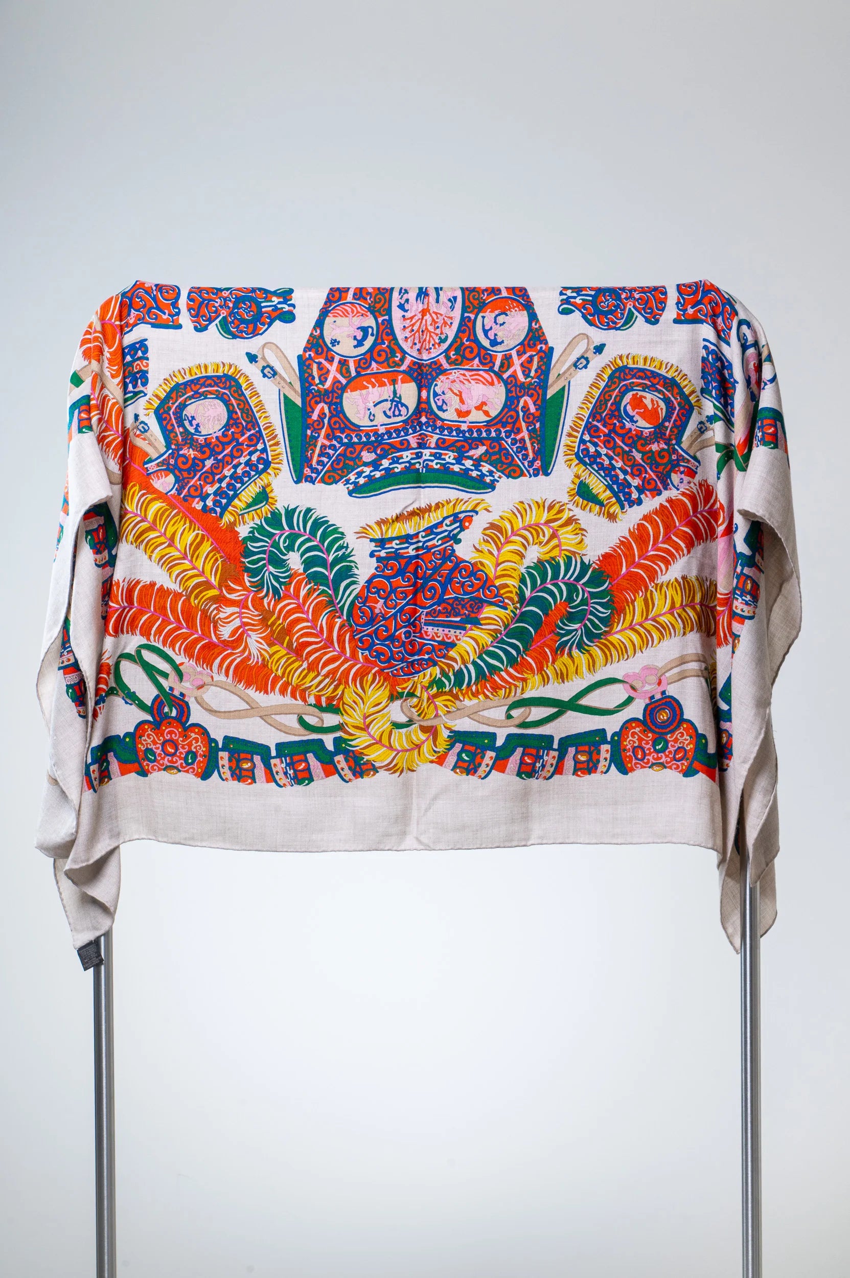 Sous L'Egide de Mars Cashmere Silk Shawl Scarf Coeur Cult Core