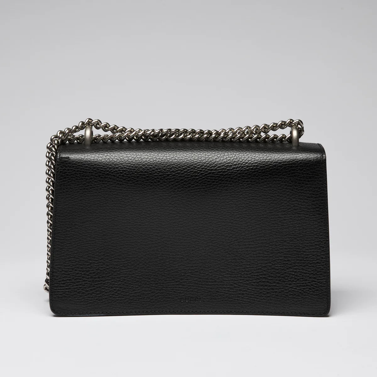 Black Grained Leather Medium Dionysus Shoulder Bag