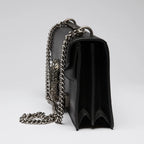 Black Grained Leather Medium Dionysus Shoulder Bag