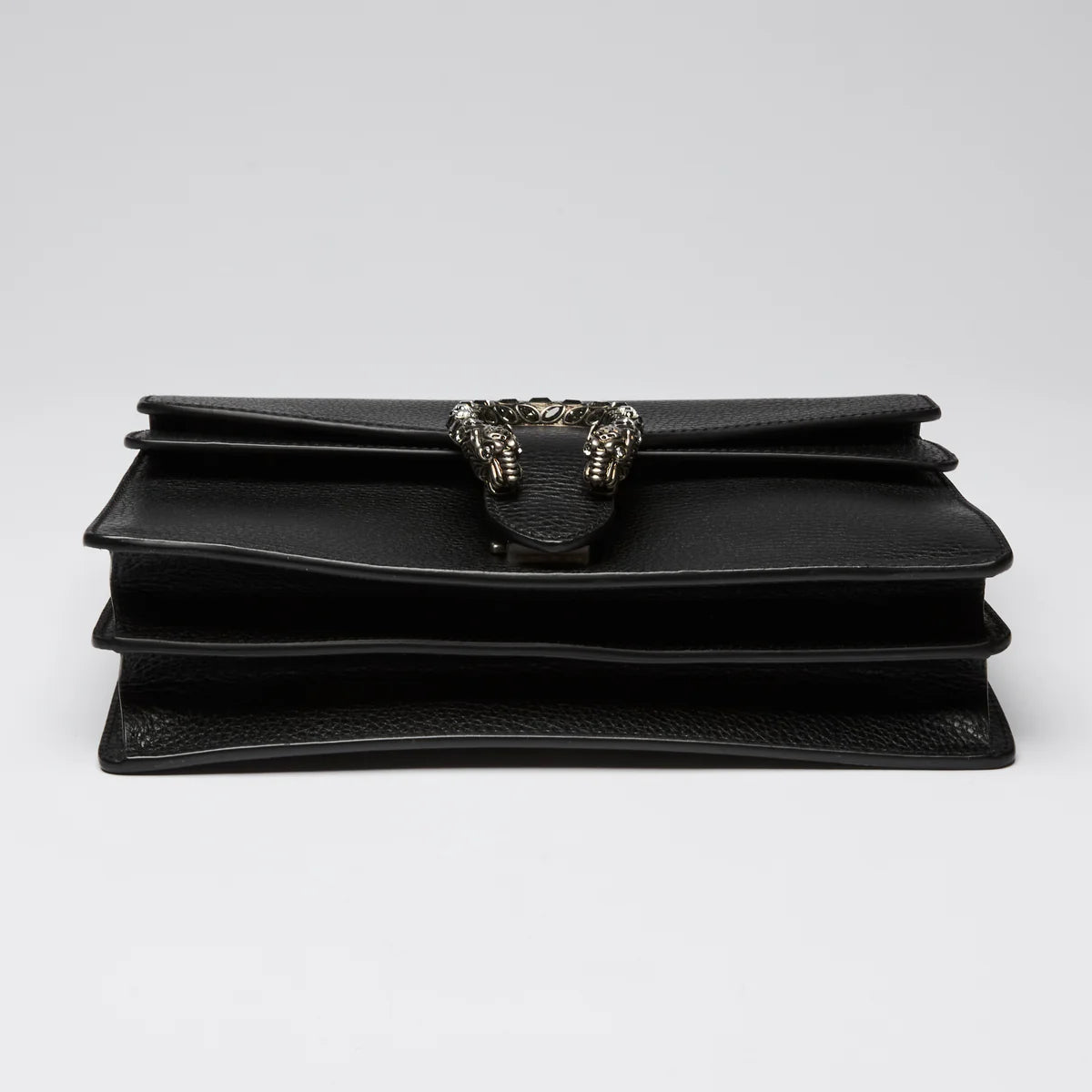 Black Grained Leather Medium Dionysus Shoulder Bag