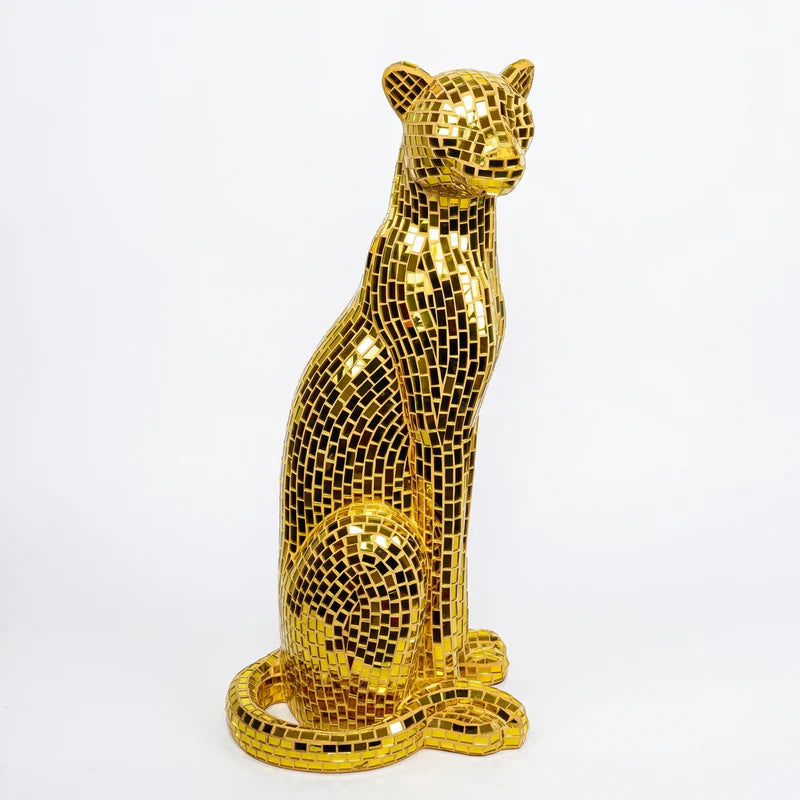 Majestic Mosaic Leopard 80cm