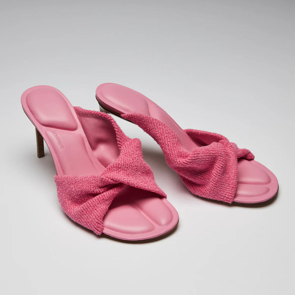 Jacquemus Pink 'Les Mules Bagnu' Heeled Sandals Size 40