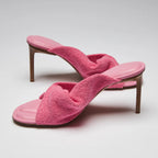Jacquemus Pink 'Les Mules Bagnu' Heeled Sandals Size 40