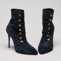 Christian Louboutin Dark Navy Lady Darby Ankle Boots Size 40