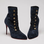 Christian Louboutin Dark Navy Lady Darby Ankle Boots Size 40