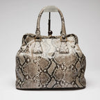 Python Leather Handbag