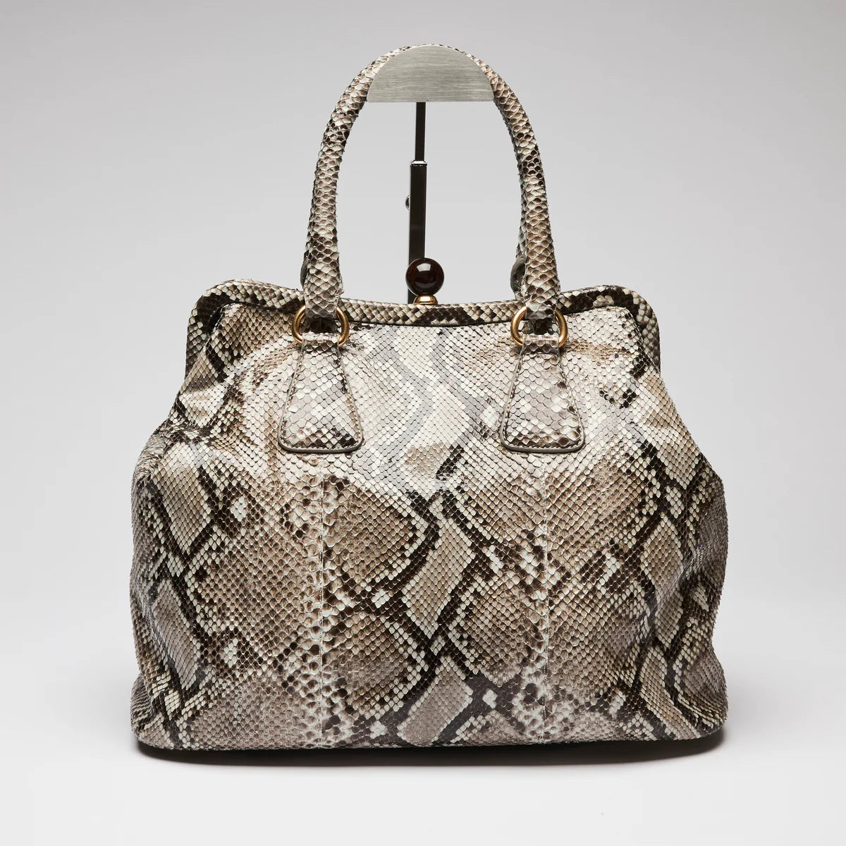 Python Leather Handbag