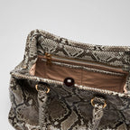 Python Leather Handbag
