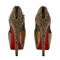 Christian Louboutin Gold Aeronotoc Booties 38 Coeur Cult Core