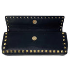 Valentino Black Rockstud Bracelet Clutch Coeur Cult Core
