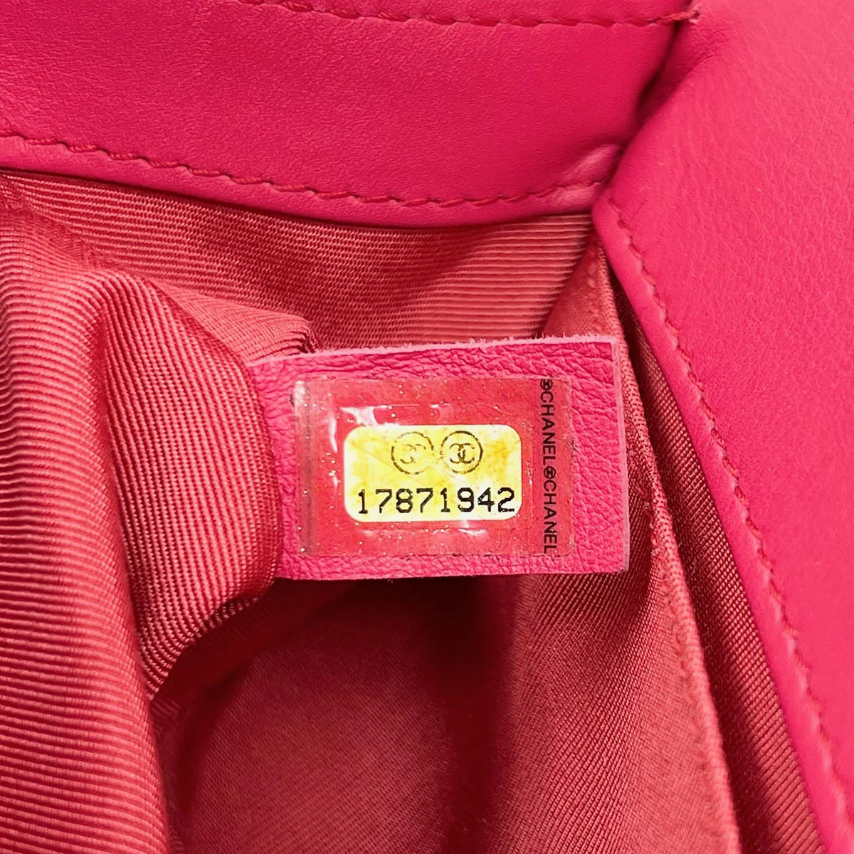 Chanel Pink Patent Small Boy Bag Coeur Cult Core