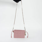 Pink Cannage Lambskin Leather Lady Dior Milly Mini Bag