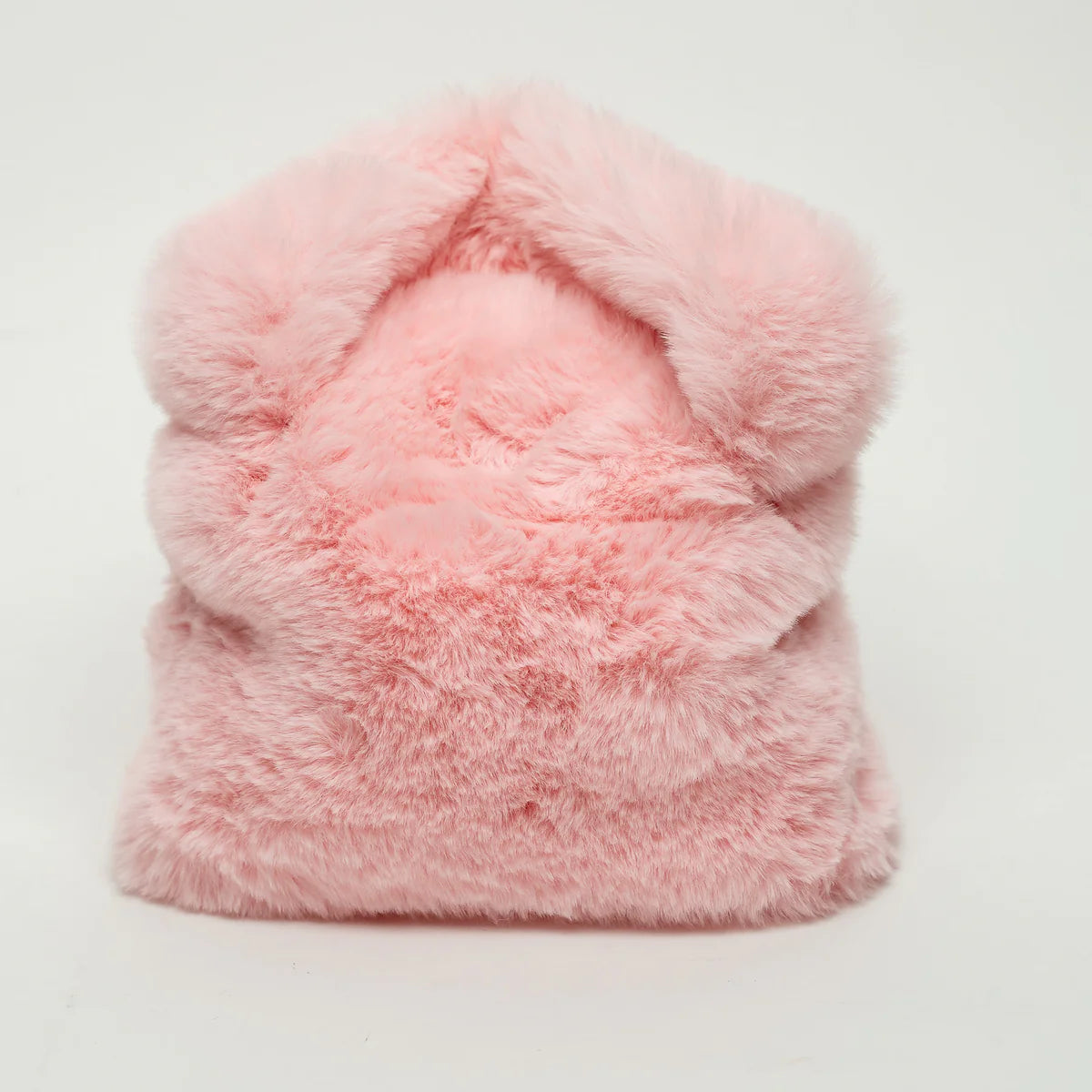 Pink Faux Fur Handbag
