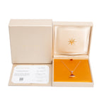 BVLGARI 2025 18k Rose Gold Carnelian &amp; Diamond Diva's Dream Pendant Necklace w/ Box &amp; Certificate