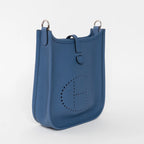 Blue Tie Clemence Leather Mini Evelyne 16