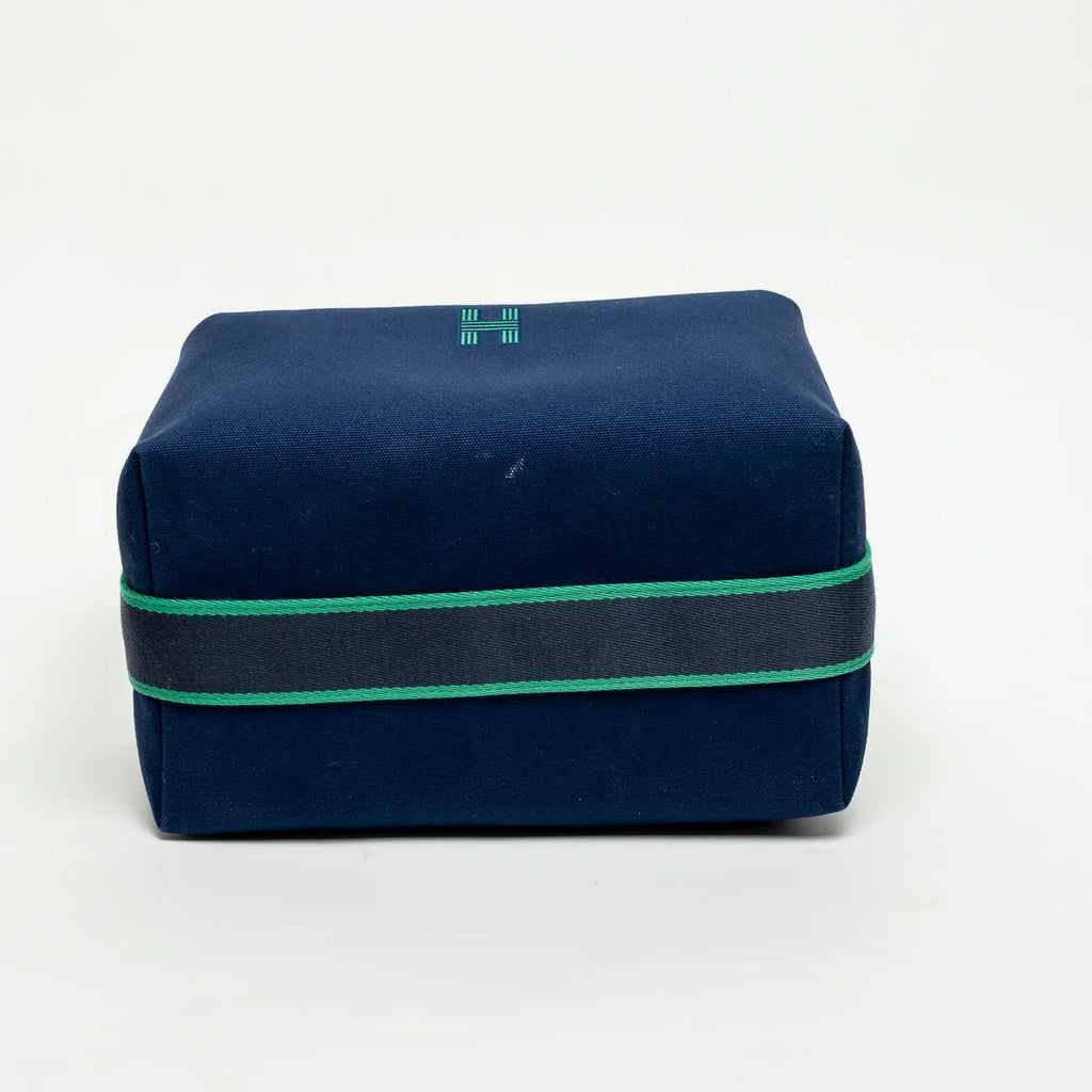 Blue Wool Large Bride-A-Brac Handbag