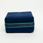 Blue Wool Large Bride-A-Brac Handbag
