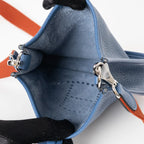Blue Tie Clemence Leather Mini Evelyne 16