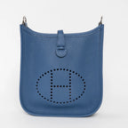 Blue Tie Clemence Leather Mini Evelyne 16