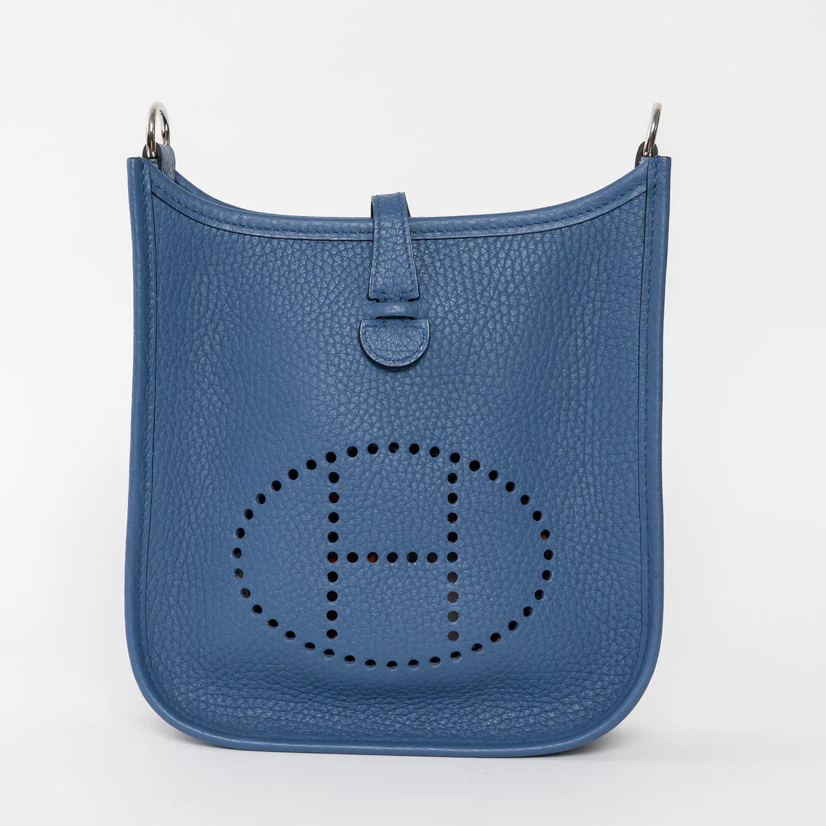 Blue Tie Clemence Leather Mini Evelyne 16