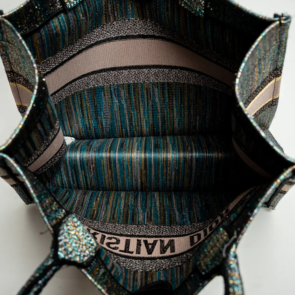 Metallic Multicolour Lurex Medium Book Tote