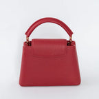 Scarlett Red Taurillon Leather Capucines Mini Handbag