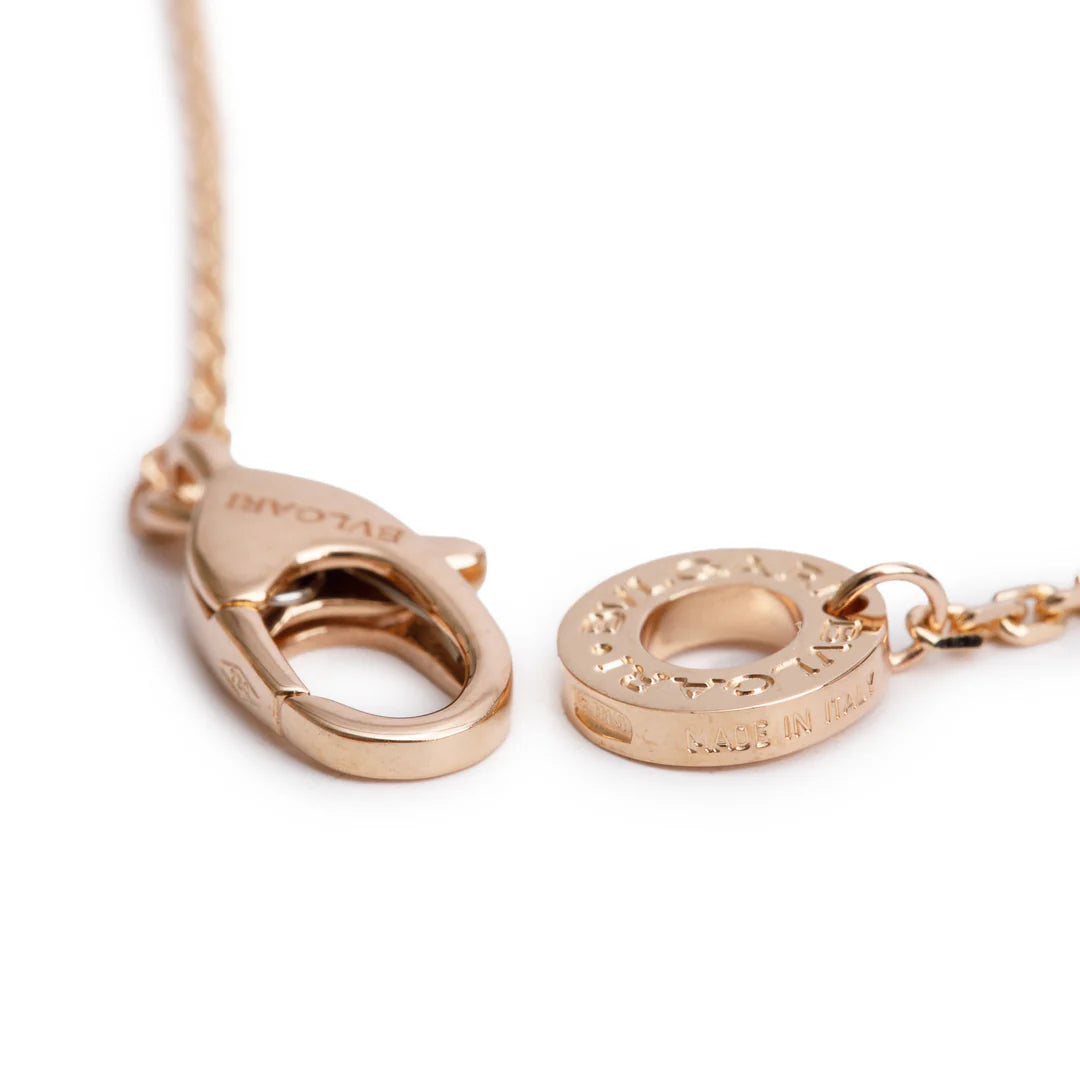 BVLGARI 2025 18k Rose Gold Carnelian &amp; Diamond Diva's Dream Pendant Necklace w/ Box &amp; Certificate