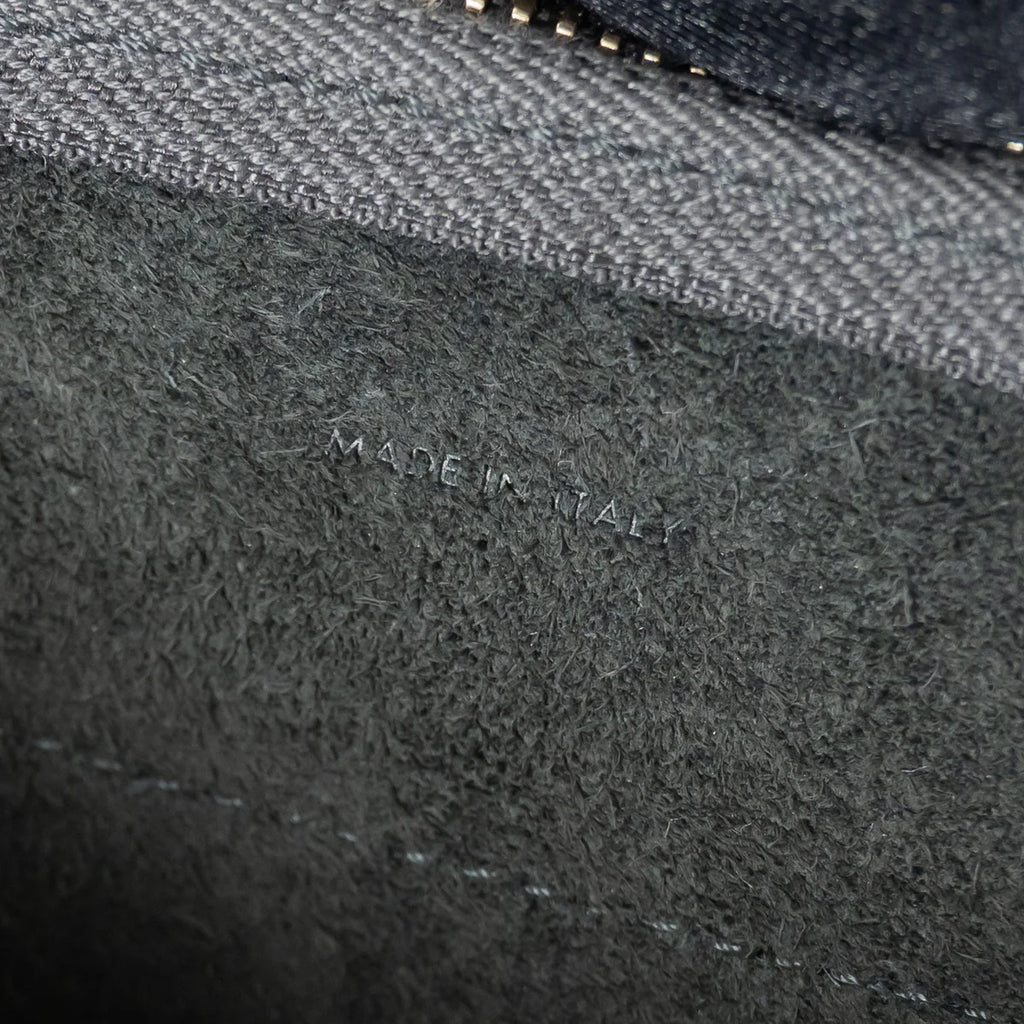 Grained Calfskin Grey Mini Belt Bag