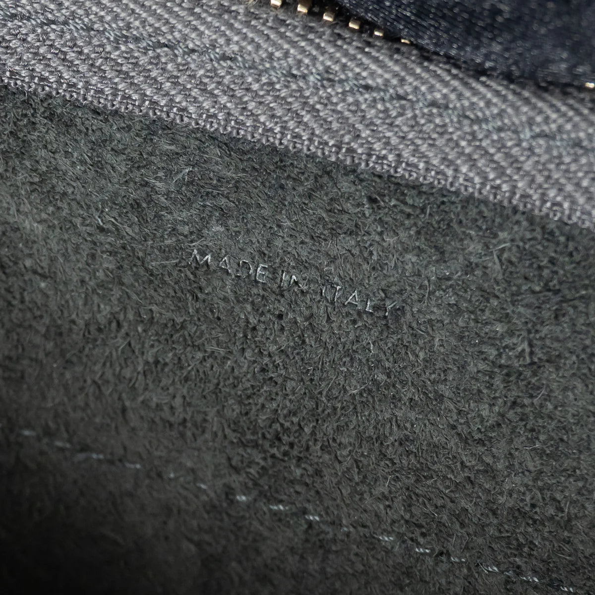 Grained Calfskin Grey Mini Belt Bag