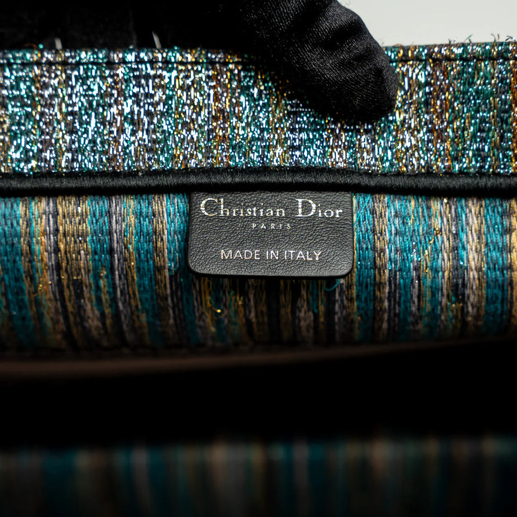 Metallic Multicolour Lurex Medium Book Tote