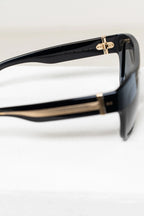 Black and Gold Chunky Sunglasses Coeur Cult Core