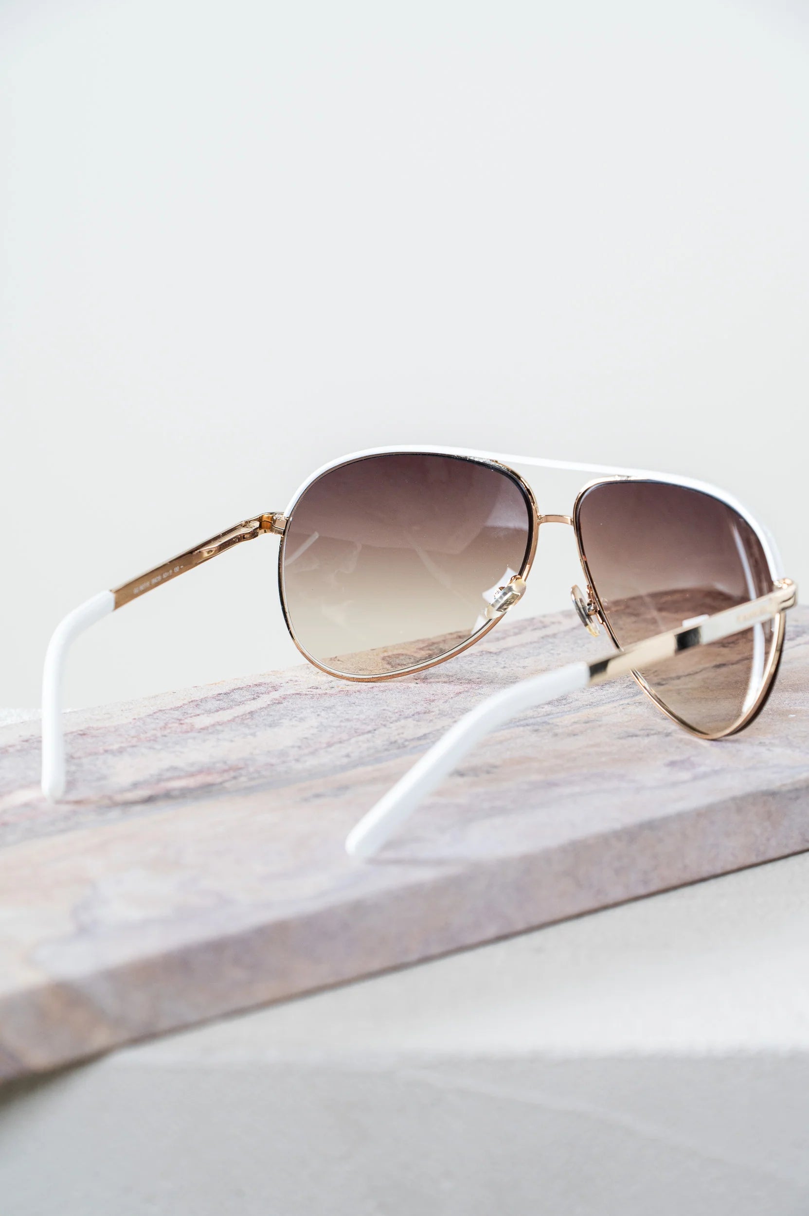 Gold Aviator w/ White Detail Coeur Cult Core