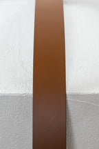 Cognac Brown Leather GG Logo Belt Coeur Cult Core
