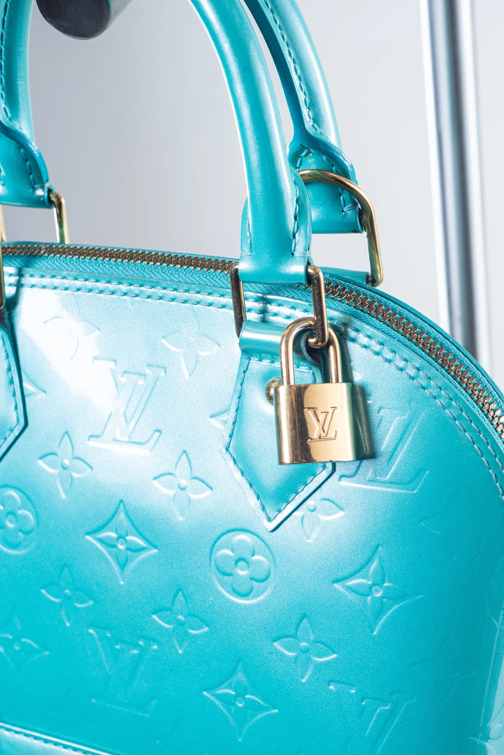 Green Vernis Alma BB Crossbody – Patent Leather Coeur Cult Core